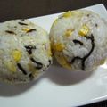 さとみりん's cooksnap of when they made 塩昆布×コーンチーズのおにぎり.
