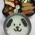 かおﾆｬﾝ子's cooksnap of when they made キャラ弁簡単わんちゃん弁当.