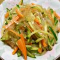 マダムG's cooksnap of when they made 葛きりときゅうりの酢の物.