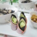 ババガレイ's cooksnap of when they made ハムでクルッと海苔チーズ.