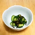 puniＫ's cooksnap of when they made 胡瓜の塩昆布・すし酢・辛子漬け.
