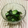 ごりたま's cooksnap of when they made **ｷｭｳﾘとﾜｶﾒの和え物**.