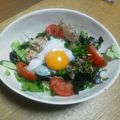 emitinn's cooksnap of when they made 温玉☆サラダうどん.