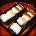 73729's cooksnap of when they made サクッ！とろ～♡マシュマロチョコトースト.