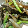 ダビデ's cooksnap of when they made 牛肉とニンニクの芽の炒め物★.