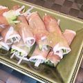 ◩のんち◩'s cooksnap of when they made 生ハムの野菜巻き.