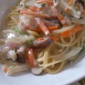 eipontan's cooksnap of when they made シチューの素でお手軽♪クリームパスタ.