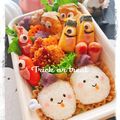 ＴＷＯＨＥＡＲＴＳ's cooksnap of when they made おばけちゃんおにぎり★ハロウィンキャラ弁.