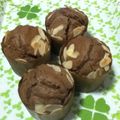BJvds1's cooksnap of when they made ノンバター・ヘルシー・チョコマフィン.