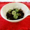 Miretoro's cooksnap of when they made ふのり消費！もずく酢風～❀.