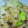 HaMiSi's cooksnap of when they made 焼肉のタレで♪簡単焼肉レタスチャーハン.