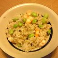 ようさんママ's cooksnap of when they made 海老と枝豆のガーリック炒飯.