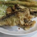 Hoink's cooksnap of when they made 鰯の天ぷら♪バジルペーストはさみ揚げ.