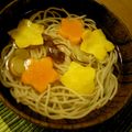 BiwacoJune's cooksnap of when they made 七夕に☆　そうめん入りのすまし汁.