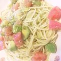 モカ之介's cooksnap of when they made バジルソースと角切り具材の冷製パスタ.