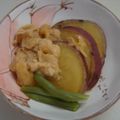 紫の薔薇と真珠。's cooksnap of when they made 松山あげと皮のままサツマイモ.