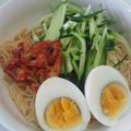 yy1525's cooksnap of when they made 夏バテ防止♡冷製ビビンそうめん♡.