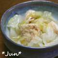 ＪＵＮちゃン's cooksnap of when they made キャベツとおあげさんの炊いたん.