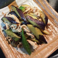 kママ４１８７'s cooksnap of when they made 揚げ茄子と茹で豚のあっさり煮.