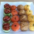 makikost's cooksnap of when they made GW子供の日◎うずら卵de手まり寿司◎.