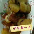 あーぼんﾁｬﾝ's cooksnap of when they made ジャガイモとベーコンのピリ辛和え.
