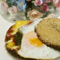 るるおか's cooksnap of when they made 大葉JSとたまごのベーグルピザ◎゜.