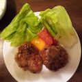 RUI0111h's cooksnap of when they made 豚挽き肉のつくねバーグ.