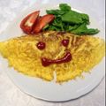 夜間夜間's cooksnap of when they made ほうれん草とハムのチーズオムレツ.