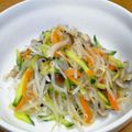 わんりーふ's cooksnap of when they made もやし･胡瓜･残り野菜のナムル.