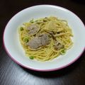 イゾリア's cooksnap of when they made 豚とたけのこの和風味噌パスタ.
