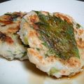 vermillion's cooksnap of when they made 小エビたっぷり♪里芋のお焼き風①.