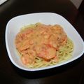Asahome's cooksnap of when they made えびときのこのトマトクリームパスタ♪.