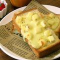 こうたろちゃん's cooksnap of when they made チーズ三昧✤トリプル✤チーズトースト✤✤.