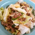 うーかーぶーか's cooksnap of when they made 挽肉と野菜のピリ辛焼きそば.