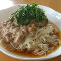 猫目たま's cooksnap of when they made 梅納豆そうめん.