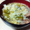 ととくろ's cooksnap of when they made ねぎと豚肉のすき焼きおじや.