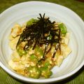 枝豆コロ助's cooksnap of when they made 夏バテ防止に！オクラのねばねば和え.