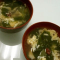 野生のねぎ's cooksnap of when they made ふんわり卵と小松菜のかき卵汁.
