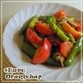 オレンジデイ's cooksnap of when they made 夏野菜とベーコンのガーリックバルサミコ.