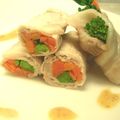 あきとママ's cooksnap of when they made ✿菜の花の豚肉巻✿２種のつけダレで✿.