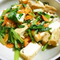 さらだaaa's cooksnap of when they made 厚揚げ小松菜の☆ごまだれ塩麹炒め.