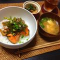 いそづかさん's cooksnap of when they made サーモンのバターしょうゆ丼.