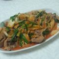 やいにゃん's cooksnap of when they made 簡単うまい！豚肉、キムチとニラ炒め.