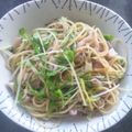 やぎのちゃん's cooksnap of when they made 豚バラと水菜の✿柚子胡椒スパゲティー✿.