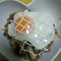 ちゃろみん's cooksnap of when they made 半熟トロ～リ♡ひき肉とキャベツのソース丼.