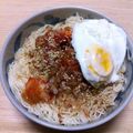 HANDGUNS's cooksnap of when they made 卵ゎレンジで☆ぶっかけ梅～キムチそうめん.