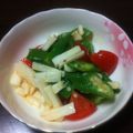 オガトモ's cooksnap of when they made オクラと長いもとトマトのピリ辛サラダ.