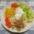 びんび❤'s cooksnap of when they made かつおフレークツナ☆ヘルシーサラダうどん.
