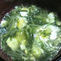 きりとり's cooksnap of when they made 水菜＆とき卵のコンソメスープ.