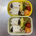 Chaaa_room's cooksnap of when they made 【キャラ弁】スヌーピーの俵おにぎり弁当.